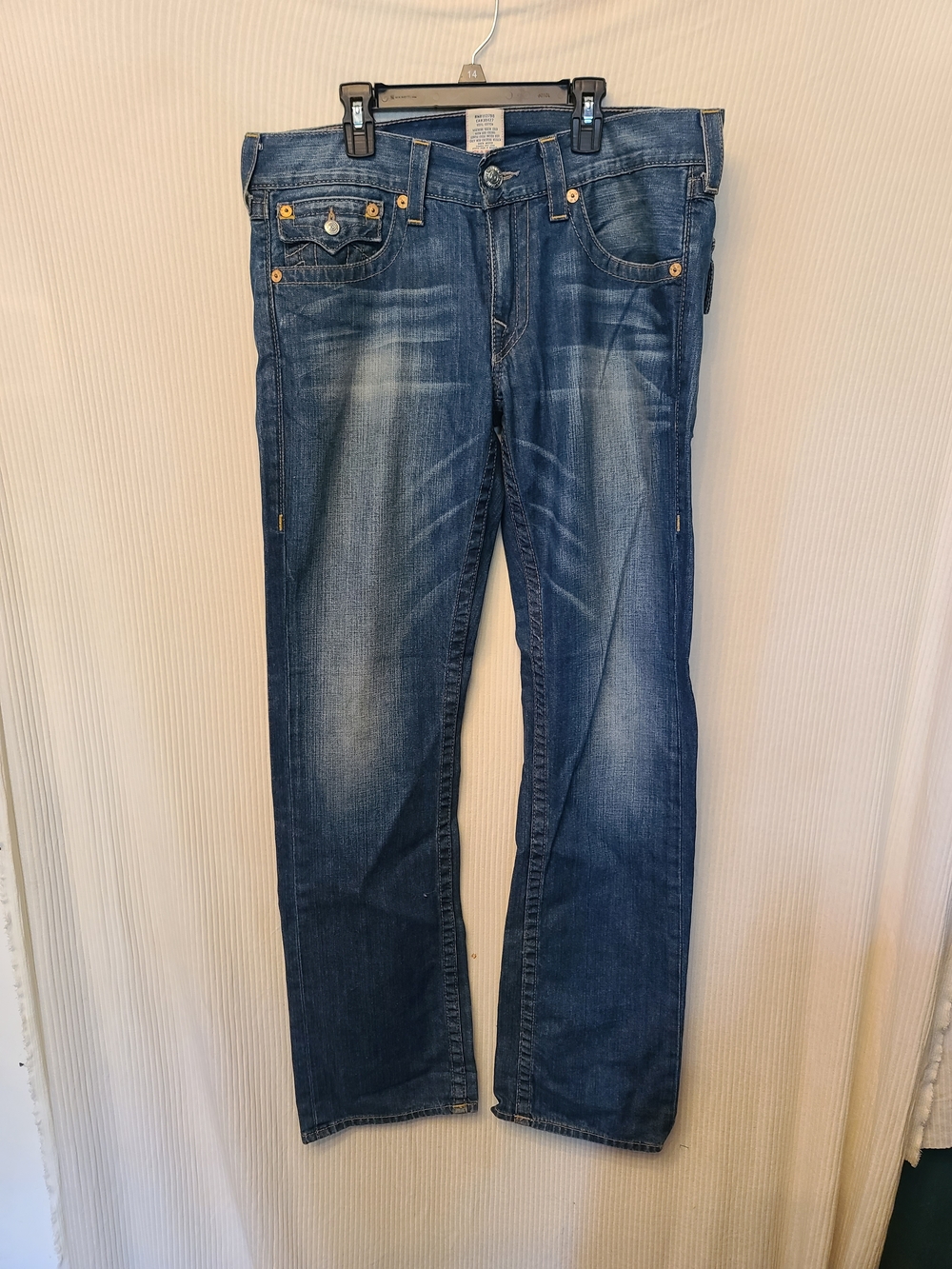 True Religion Women's Boyfriend Jeans - Dark Blue Wash